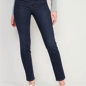 OLD NAVY Mid-Rise Power Slim Straight Jeans for Women